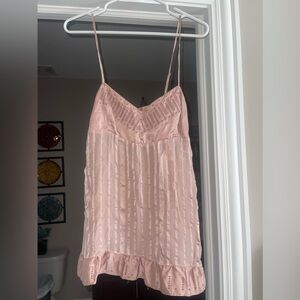 BCBG Runway pink silk tank top, size small